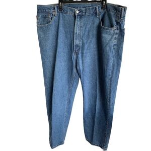 Levi's 550 Relaxed Fit Straight Leg Blue Jeans Men's Size 46 X 30 Denim